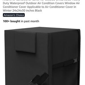 Black Air Conditioner Cover